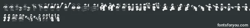 LegoSystem Font – White Fonts on Black Background