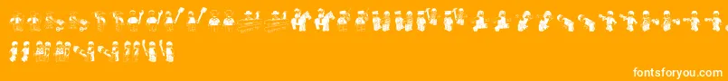 LegoSystem Font – White Fonts on Orange Background