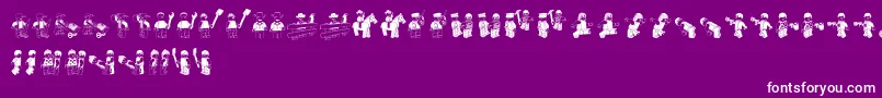 LegoSystem Font – White Fonts on Purple Background