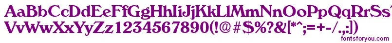 VeronaSerialBoldDb Font – Purple Fonts on White Background