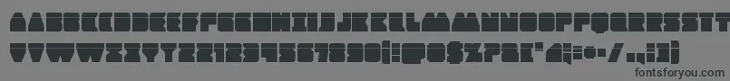 Contourofdutylaser Font – Black Fonts on Gray Background