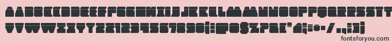 Contourofdutylaser Font – Black Fonts on Pink Background