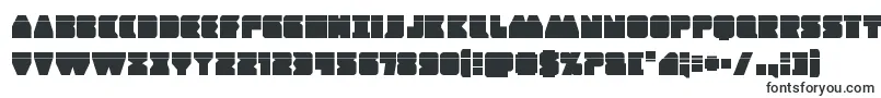 Шрифт Contourofdutylaser – грубые шрифты