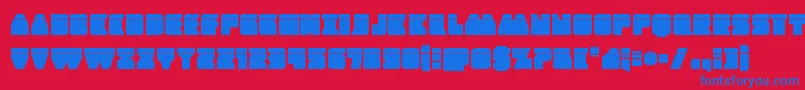Contourofdutylaser Font – Blue Fonts on Red Background
