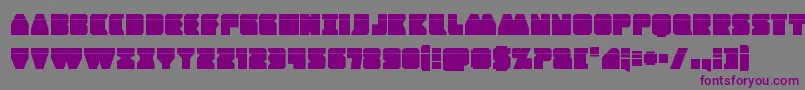 Contourofdutylaser Font – Purple Fonts on Gray Background