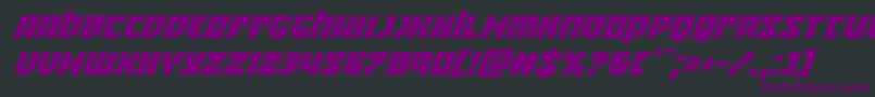 Crazyivansuperital Font – Purple Fonts on Black Background