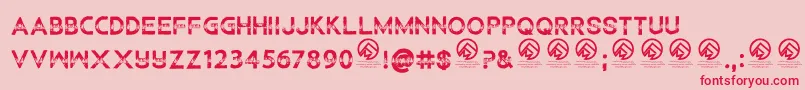 More about ChildrenamonglionsRegular Font ChildrenamonglionsRegular Font – Red Fonts on Pink Background