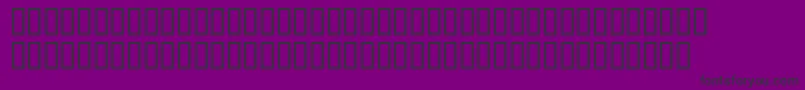 LinotypemaralOblique-Schriftart – Schwarze Schriften auf violettem Hintergrund
