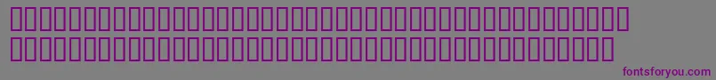 フォントLinotypemaralOblique – 紫色のフォント、灰色の背景