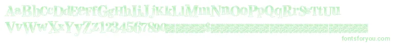 Visualmagnets Font – Green Fonts on White Background