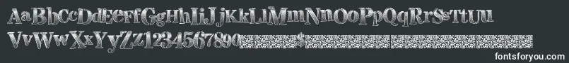 フォントVisualmagnets – 黒い背景に白い文字