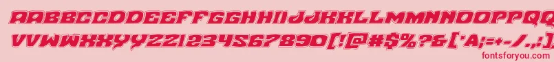 Nuevopassionacadital Font – Red Fonts on Pink Background