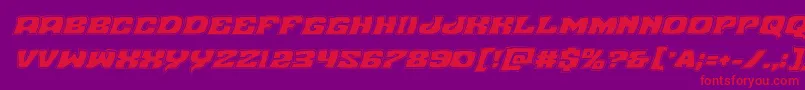 Nuevopassionacadital Font – Red Fonts on Purple Background