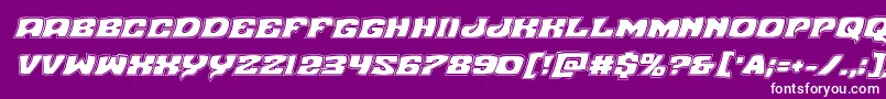 Nuevopassionacadital Font – White Fonts on Purple Background