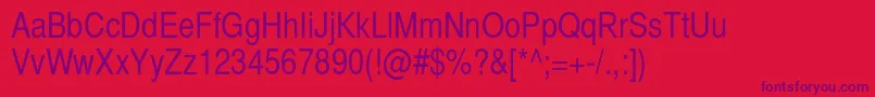 Bastionc Font – Purple Fonts on Red Background