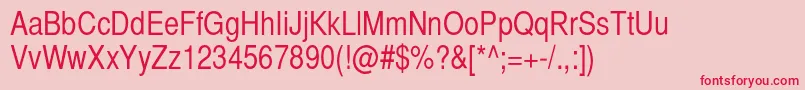 Bastionc Font – Red Fonts on Pink Background