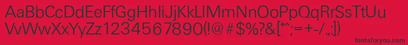UltimateserialLightRegular Font – Black Fonts on Red Background