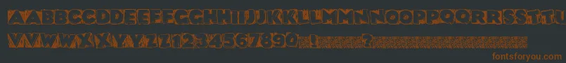 Datbox Font – Brown Fonts on Black Background