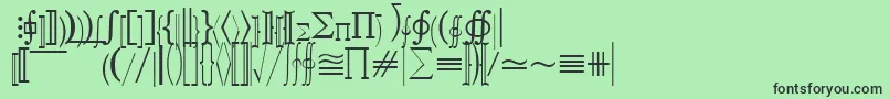 fuente QuantapifivesskRegular – Fuentes Negras Sobre Fondo Verde