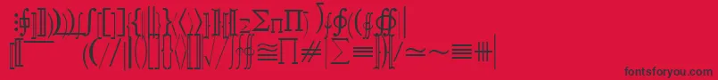 QuantapifivesskRegular Font – Black Fonts on Red Background
