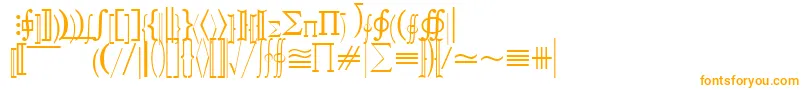 QuantapifivesskRegular-fontti – oranssit fontit