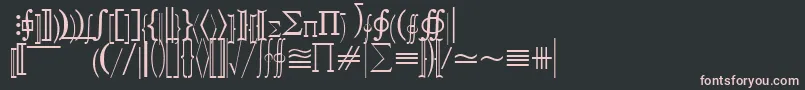 Шрифт QuantapifivesskRegular – розовые шрифты на чёрном фоне