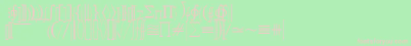 fuente QuantapifivesskRegular – Fuentes Rosadas Sobre Fondo Verde