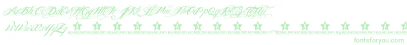 Inkitmt Font – Green Fonts on White Background