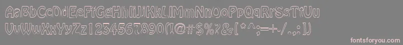 BrookeRegular Font – Pink Fonts on Gray Background