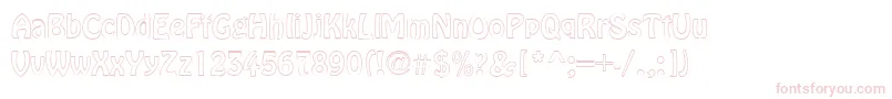 BrookeRegular Font – Pink Fonts on White Background