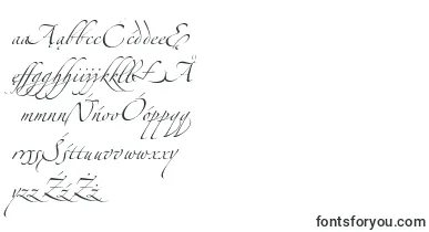 AlexandraZeferinoThree font – polish Fonts
