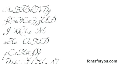 AlexandraZeferinoThree font – serbian Fonts