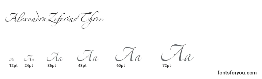 AlexandraZeferinoThree Font Sizes
