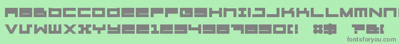 Megatonh Font – Gray Fonts on Green Background