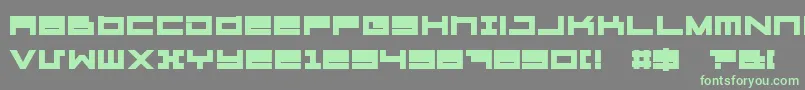 Megatonh Font – Green Fonts on Gray Background