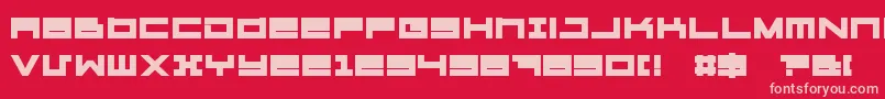 Шрифт Megatonh – розовые шрифты на красном фоне