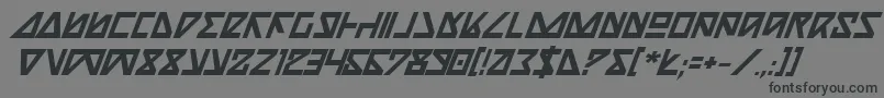 Nickbi Font – Black Fonts on Gray Background