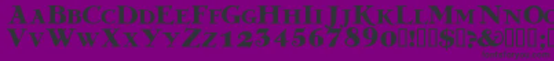 フォントGrekdb – 紫の背景に黒い文字