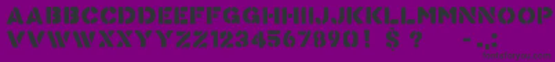 Knowyour Font – Black Fonts on Purple Background