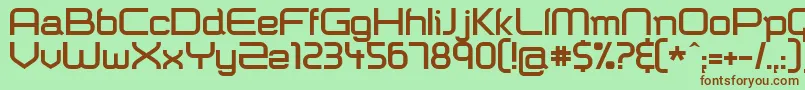 Shazbot ffy Font – Brown Fonts on Green Background