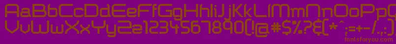 Shazbot ffy Font – Brown Fonts on Purple Background