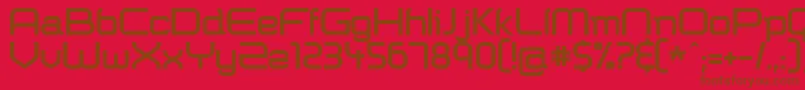 Shazbot ffy Font – Brown Fonts on Red Background