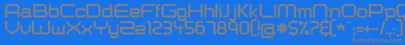 Shazbot ffy Font – Gray Fonts on Blue Background