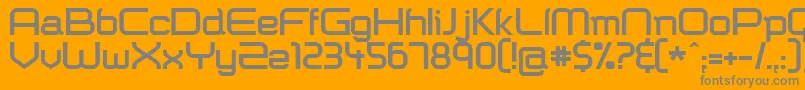 Shazbot ffy Font – Gray Fonts on Orange Background