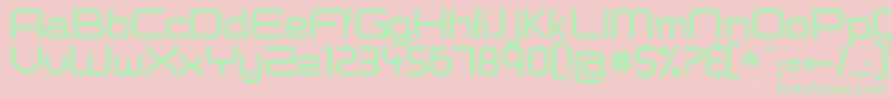 Shazbot ffy Font – Green Fonts on Pink Background