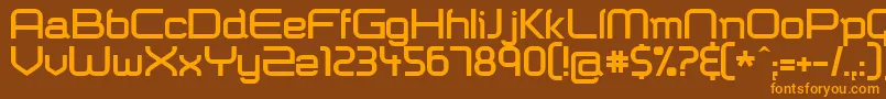 More about Shazbot ffy Font Shazbot ffy Font – Orange Fonts on Brown Background