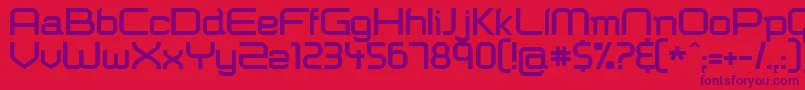 Shazbot ffy Font – Purple Fonts on Red Background