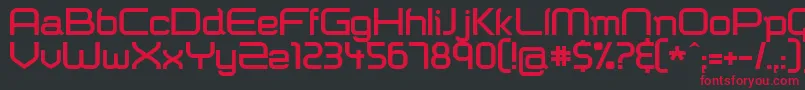 Shazbot ffy Font – Red Fonts on Black Background