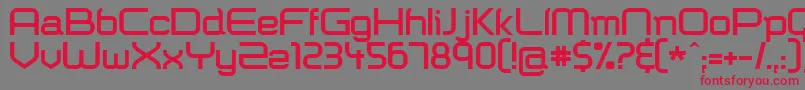 Shazbot ffy Font – Red Fonts on Gray Background