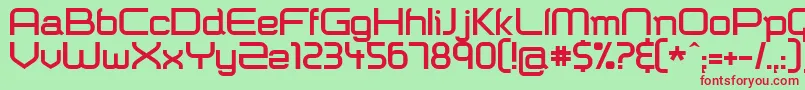 Shazbot ffy Font – Red Fonts on Green Background